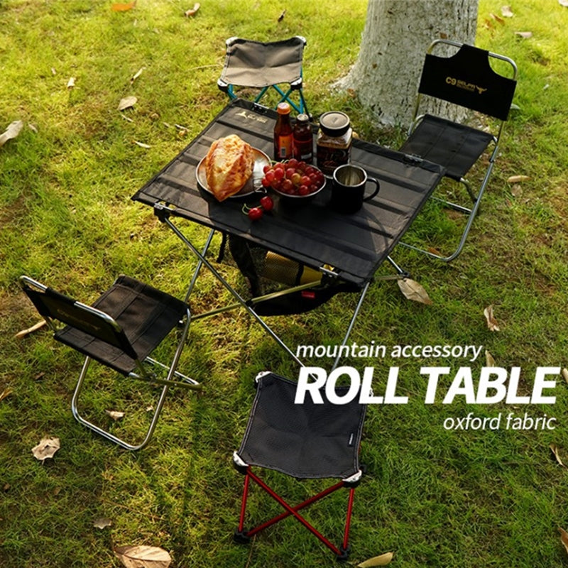 Mesa plegable tela portátil para acampar