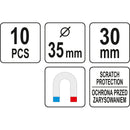 10 pcs de ganchos magneticos de 1 ½â€. Para colgar herramientas