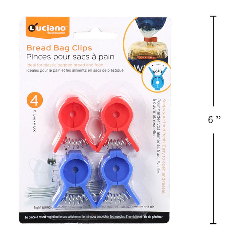 Clips para bolsas de pan 4 pzas