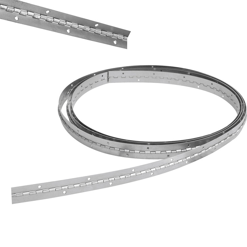 Bisagra de piano de 1 1/4" x 1 m con orificios Lock