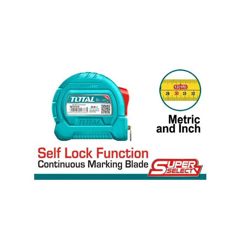 Cinta métrica y pulgada 3mx16mm.