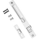 Cierre Embutido Manual para Ventana y Puerta Corredera. Aleacion de Zinc. Incluye Recibidor y Gancho