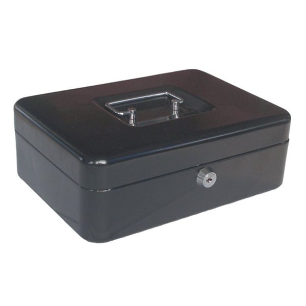 Caja menuda de 10" con llaves, color negro