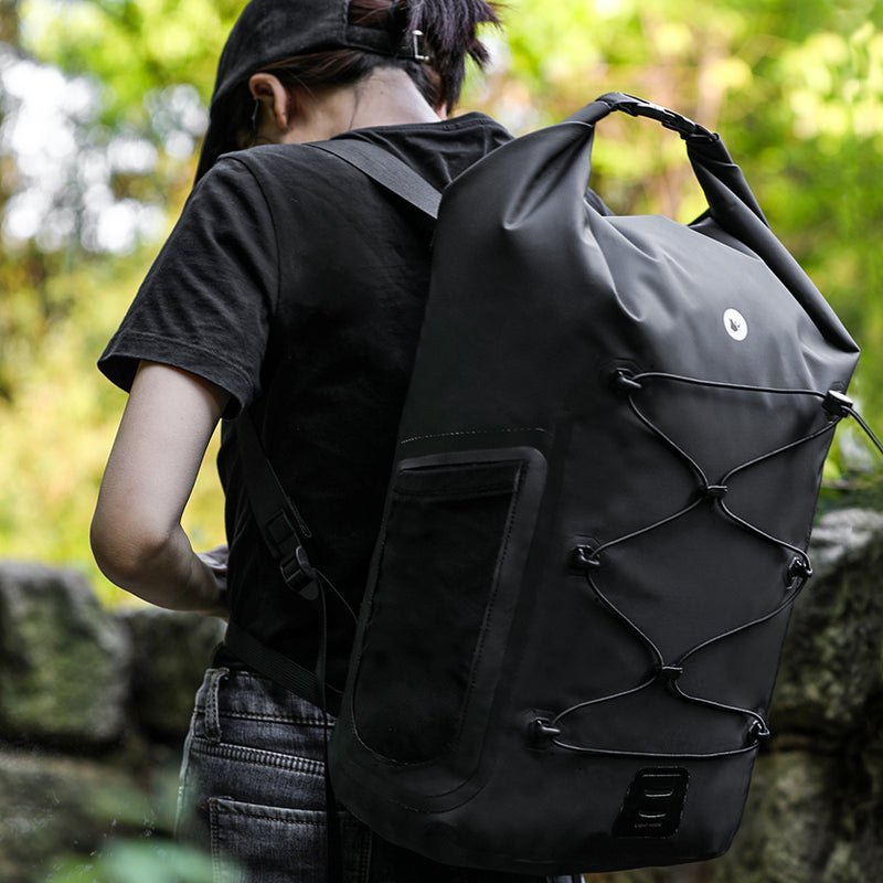 Bolso dry bag 100% impermeable 25L Negro Rhinowalk