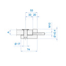 Soporte de peldaño a pared Quickstair.