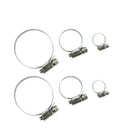 (6 piezas) Abrazaderas de acero inoxidable