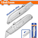 Exacto con cuerpo de Aluminio 19x61mm. Bloqueo automático. 1 hoja SK5.