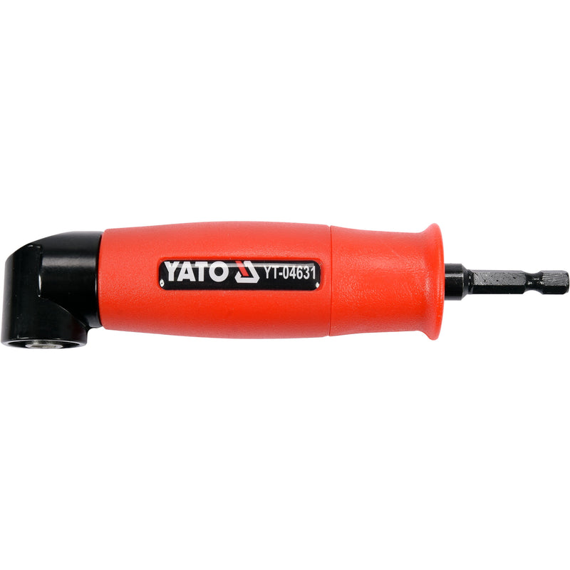 Adaptador de angulo 90 grados para puntas destornillador 1/4" 155mm largo