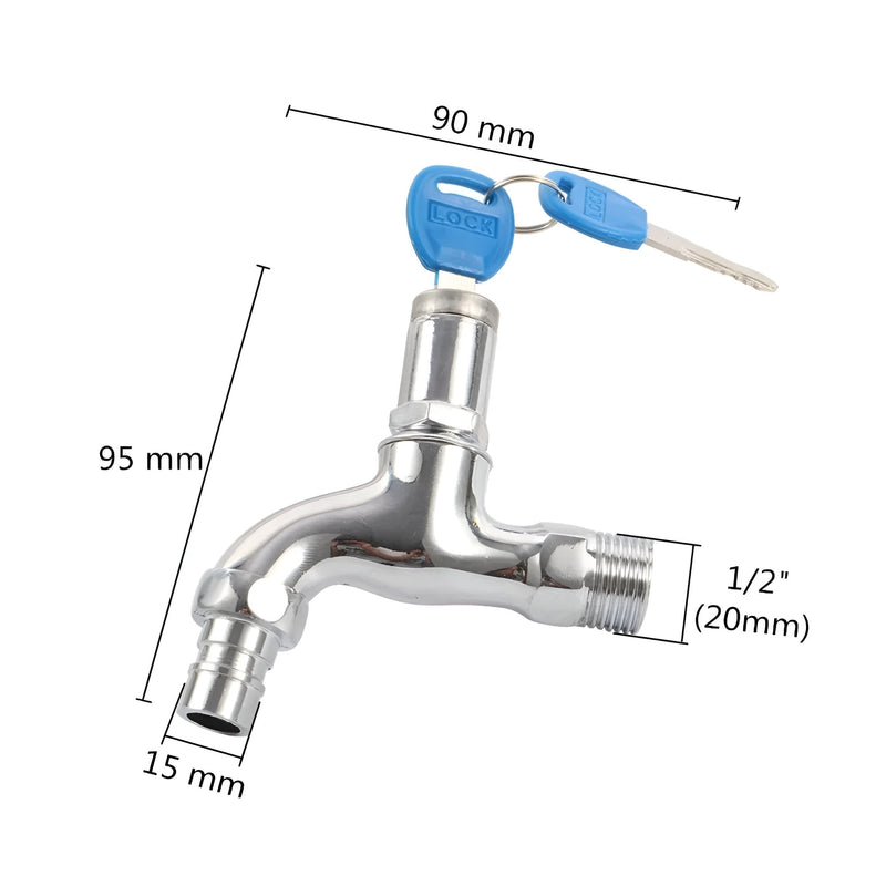 Grifo de apertura rápida con llave para cierre.