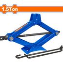 Gato de Tijera de 1.5 Ton. Alt. Min. 100mm. Alt. Max: 370mm. Long. Total: 415mm.