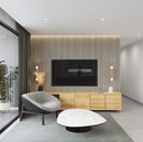 Lámina acanalada decorativa PS Grey wood 12x120x2900 mm