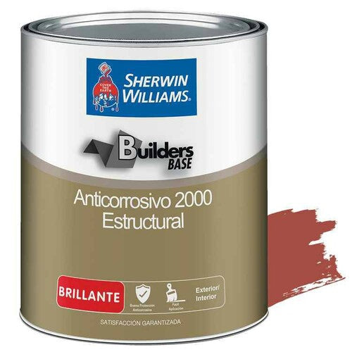 Pintura anticorrosiva brillante color rojo, 1 Galón. Sherwin Williams