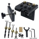 Kit de plantilla guía multifuncional para perforación de agujeros para madera 3 en 1