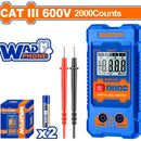 Multímetro Digital 2000 dígitos. CAT III 600V. Función inteligente. Rango automático.