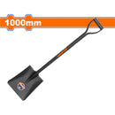 Pala de Punta Cuadrada con Mango Metálico Long:1000mm. Acero al carbono. 245mm x 295mm.
