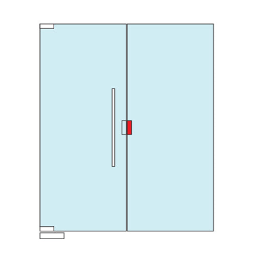 RECIBIDOR PARA CERRADURA. COLOR NEGRO