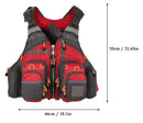 Chaleco de pesca salvavidas ROJO
