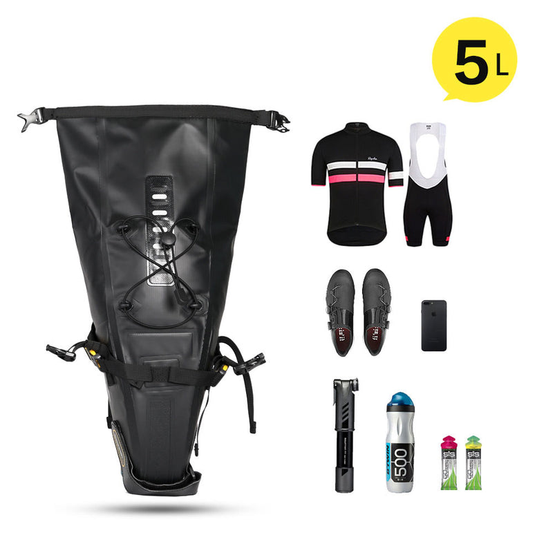 Bolso impermeable para Bicicleta 5L, para anclar bajo el asiento Rhinowalk