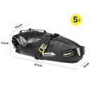 Bolso impermeable para Bicicleta 5L, para anclar bajo el asiento Rhinowalk