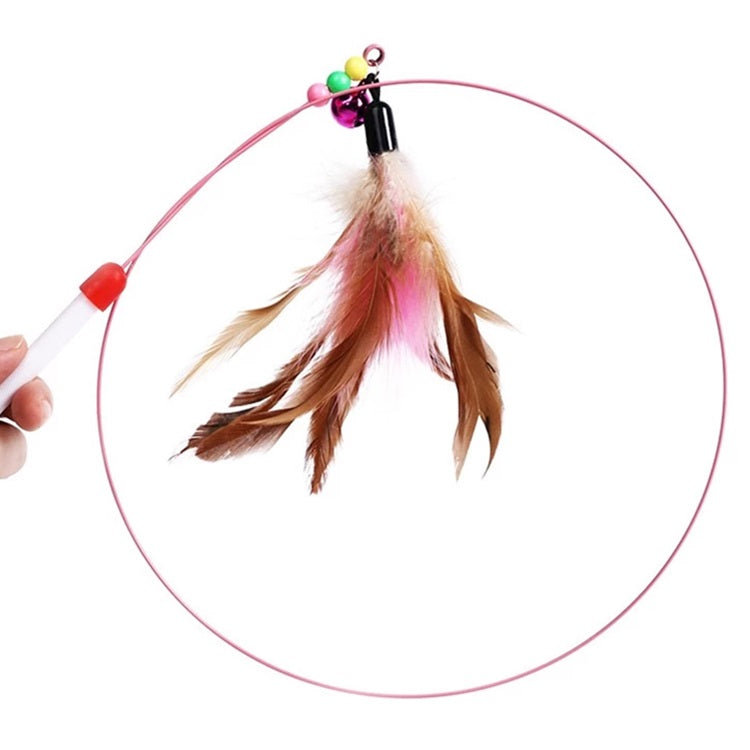 Juguete para Gato, varita con plumas 10x5x3cm