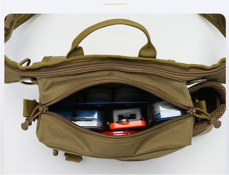 Bolso multifuncional riñonera para pesca