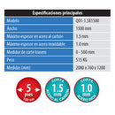 Cortadora de laminas Cizalla manual 5 pies (1500 mm) Corta calibre 16
