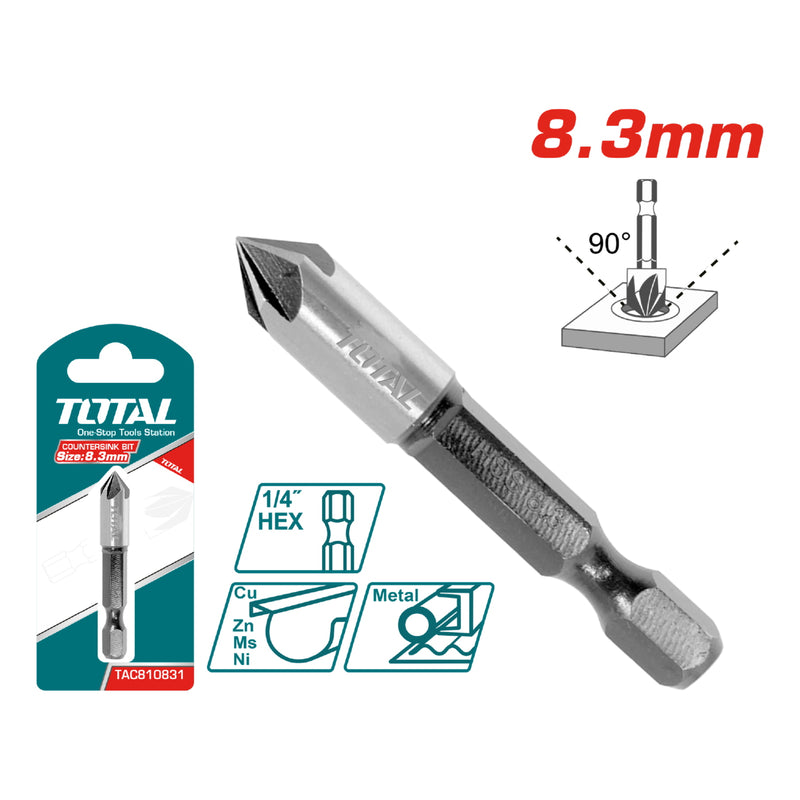 Broca Avellanadora HSS para Metal 8.3 mm (1pz.) Acero Alta Velocidad