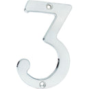 Numero 3 slim 4" cromo satinado Lock