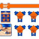 Prensas Abrazadera Esquinera 90° para esquinas. Cuerpo de Nylon. Set de 4 abrazaderas.