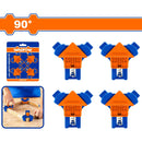 Prensas Abrazadera Esquinera 90° para esquinas. Cuerpo de Nylon. Set de 4 abrazaderas.