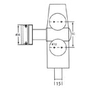 Pivote Superior tipo "T".