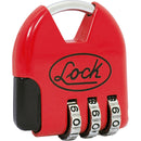 Candado de combinación digital maletero 36 mm rojo Lock