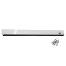 Zocalo inf. puerta.80mm inox304macizo.1mt recortable No req saques.P/8-10-12mm Brill