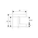 Clip Redondo para vidrios de 8-5 mm.Acabado Brillante. (se vende por unidad)