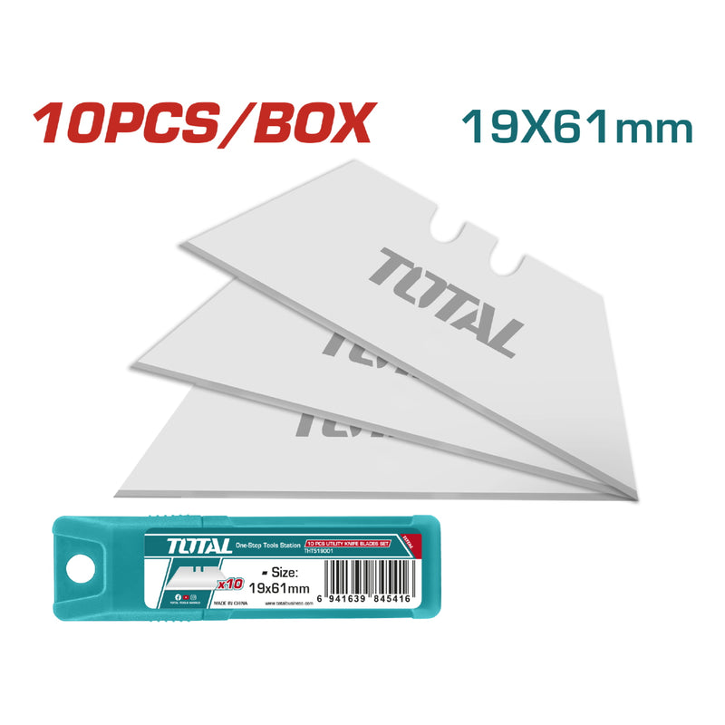 Juego de cuchillas 10Pcs, Tamaño: 61X19MM, para exactos