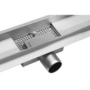 Drenaje desagüe de piso lineal rectangular largo con sifón rotatorio 40cm