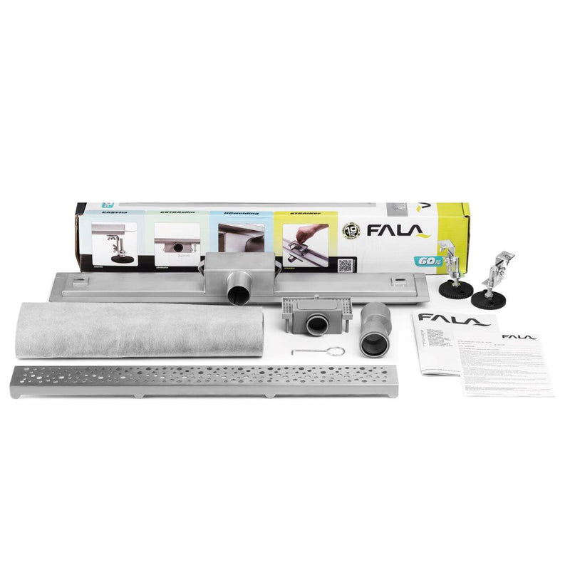 Drenaje desagüe de piso lineal rectangular largo con sifón rotatorio 40cm