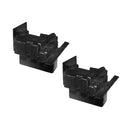 Tapas plasticas color negro para perfil inversor de ventana abatible. Material de poliamida inyectad