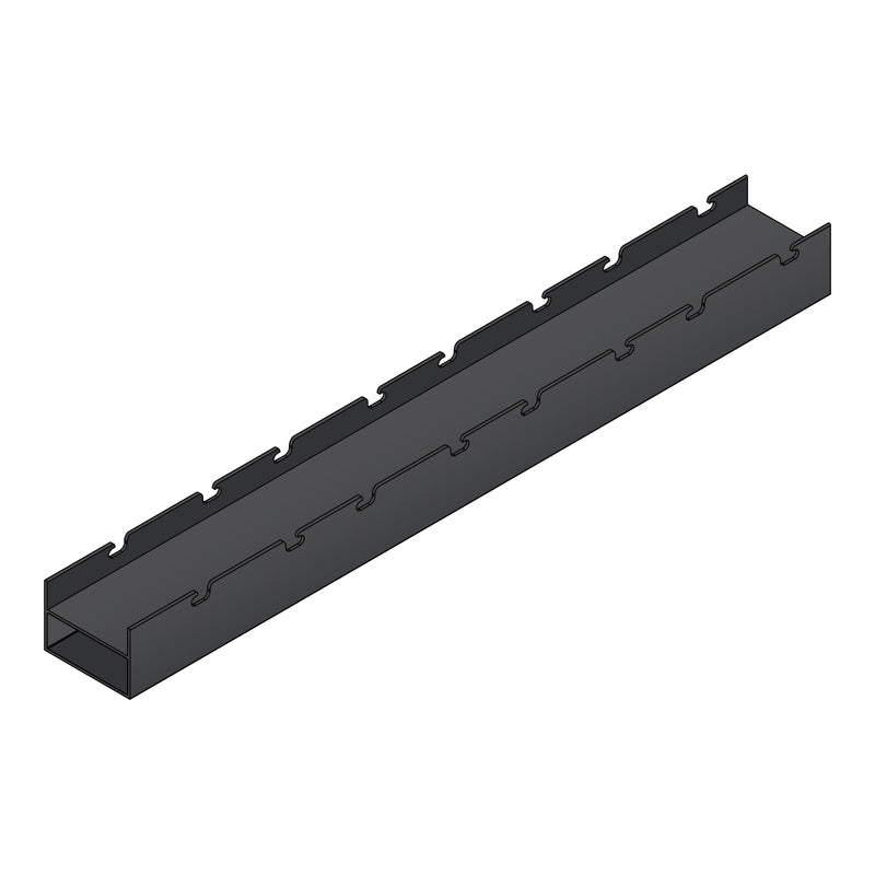 Marco mecanizado reforzado para Montaje de Louver modelo U128 y U128.1. Espacio Visible 23.36 mm. Pa