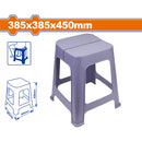 Banco de Plástico 385x385x450mm. Peso: 950g. Almohadillas deslizantes. Ideal como escalón. Silla plastica