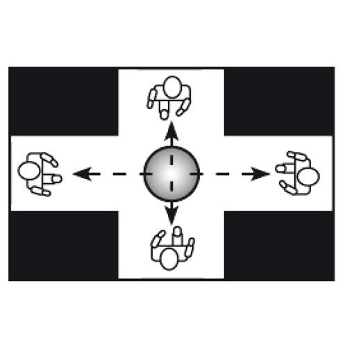 Espejo domo 360º 24". Diametro 600 mm.Para atornillar o colgar a techo. Para interiores