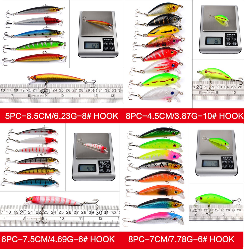 Señuelos 56 Uds. kit variado