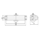 Cierrapuertas para 65a110 cm (15-85kg).Fuerza EN1~4 variable con Funcion back check(10años)