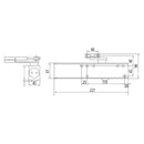 Cierrapuertas guia corredera65a110cm(15~85kg).Fuerza EN1~EN4 var. con val.Funcion backcheck(5años)