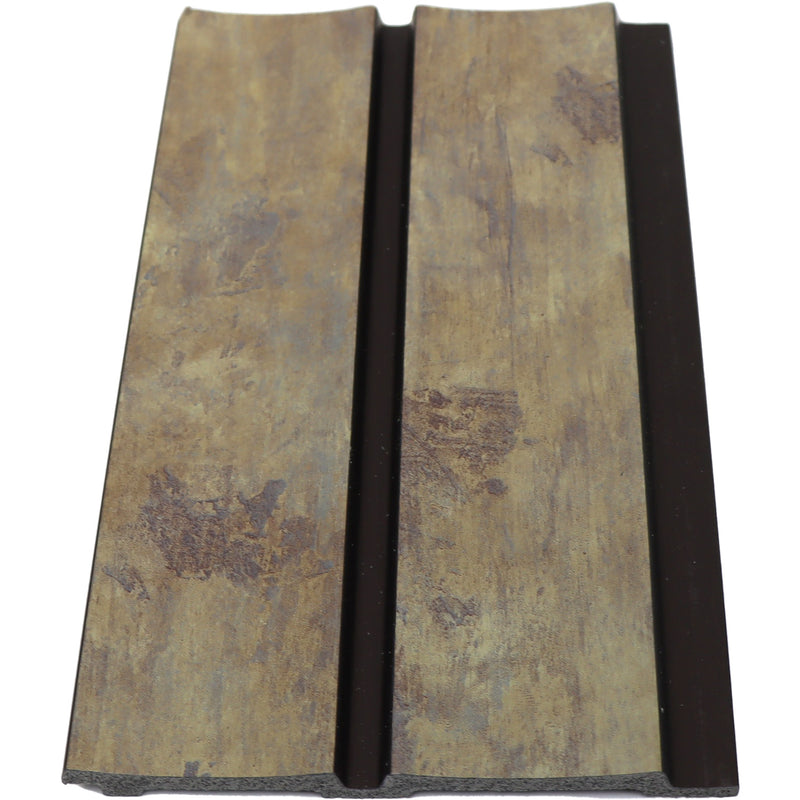 Lámina acanalada decorativa PS Light old wood 12x120x2900 mm