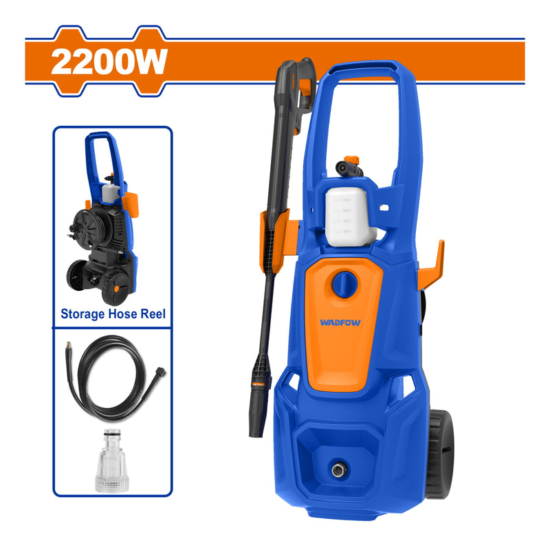 Hidrolavadora de Alta Presión. 6.8L. 110-120V~60Hz. Potencia 220W. Presión Max. 160Bar (2320PSI)