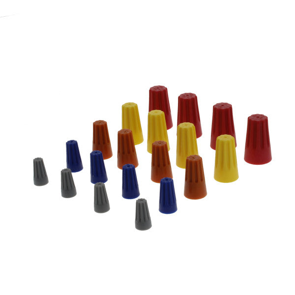 Conectores surtidos para cables electricos. Material plastico (20 piezas)