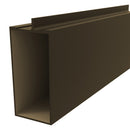 Travesaño Muro Cortina Perfil Oculto. Espesor 2.0 mm. Largo 5.85 mts. Acabado Anodizado Bronce 15 Mi