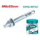 (30 unidades) Juego de Tacos de anclaje M6x55mm.