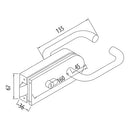 CERRADURA AL CENTRO SATINADA.
